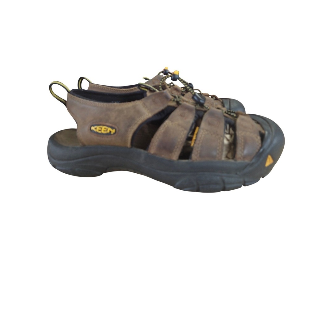 KEEN Newport H2 Mens Brown Leather Waterproof Hiking Fisherman Sandals Size 10.5